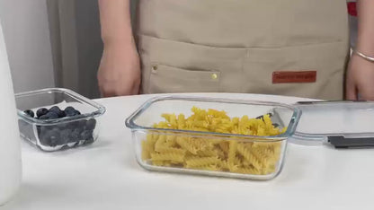 Premium Glass Meal Prep Containers with Lids